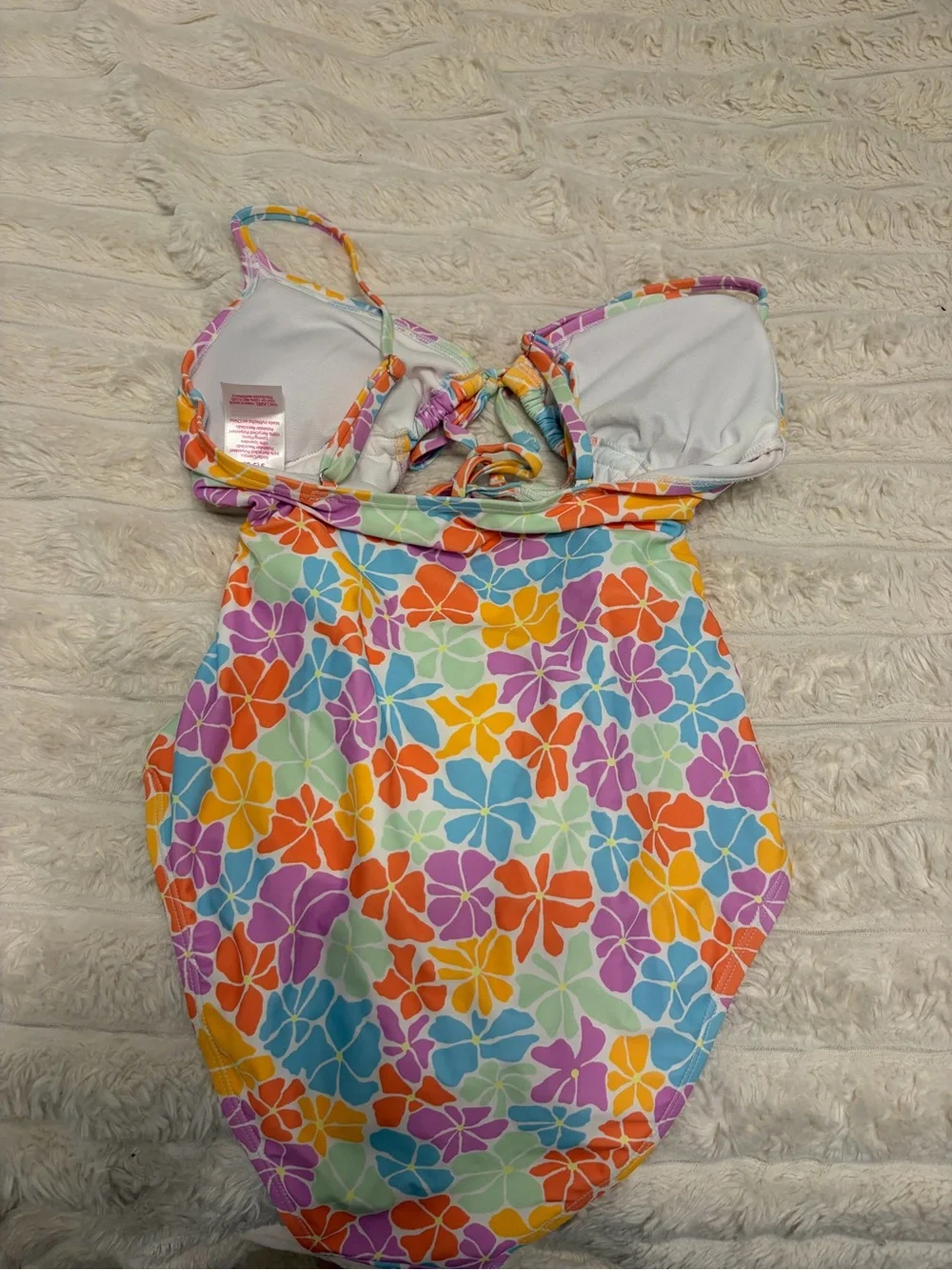 No Boundaries Multicolor Floral Cutout One-Piece Swimsuit